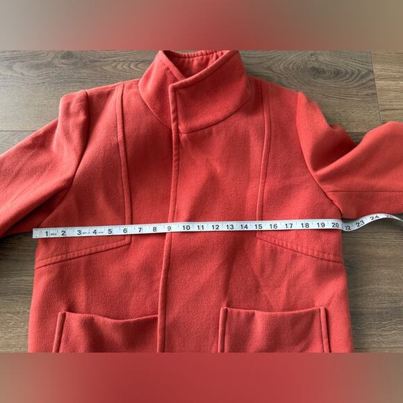 Chico’s Everyday Plush Felt Open Front Jacket Burnt Orange Size 1 (Medium) - Picture 9 of 11